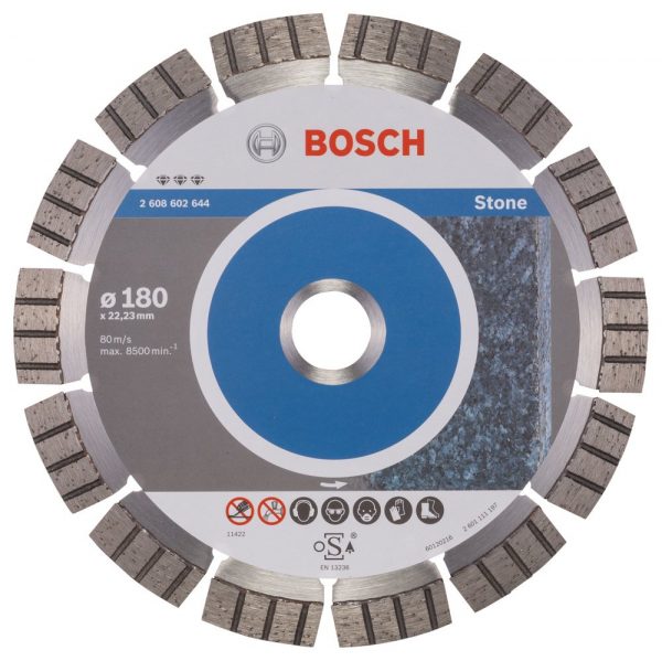 Bosch dijamantna rezna ploča 180x2 za kamen