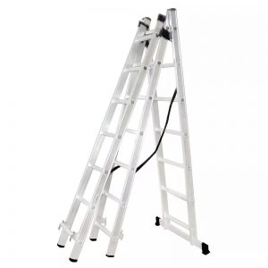 Aluminijske ljestve 3 sekcije 9m (812351) – 30 gazišta