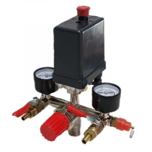 Tlačna sklopka (presostat) za kompresor 220V sa izlaznim priključcima