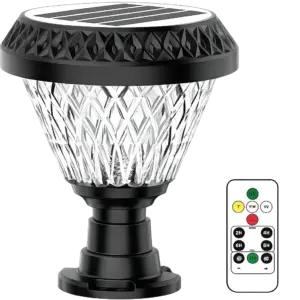 Solarna stubna lampa sa daljinskim 2W – vrtna LED rasvjeta 3000K / 4500K / 6500K