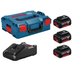 Set baterija BOSCH 18V 5.0Ah (3 kom) sa brzim punjačem i L-BOXX koferom
