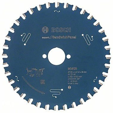 List kružne pile za sendvič panele 190mm Bosch Expert 190x30-36