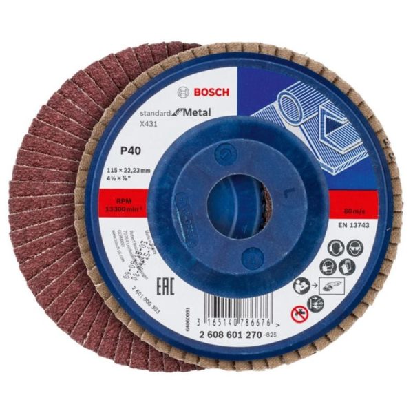 Bosch lamelni brusni disk 115 mm (P40–P120)