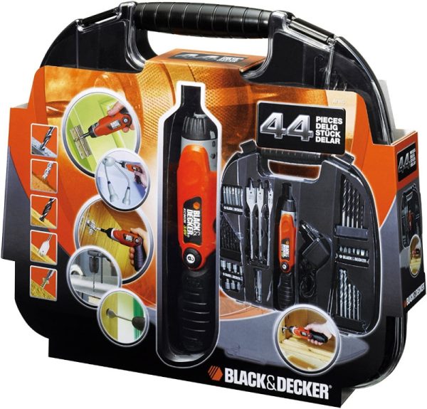 slika-608235-628a2fb965d7e-velika Black+Decker akumulatorski odvijač set 44 dijela