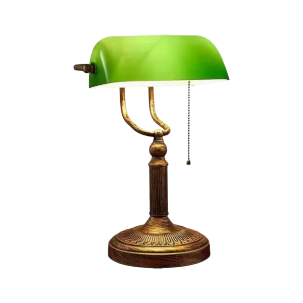 Uredska lampa zelena E27 klasični dizajn
